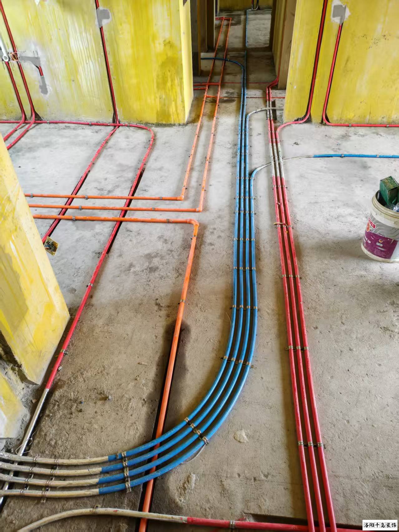 洛陽千島裝飾水電改造施工現(xiàn)場